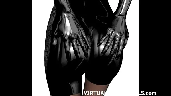 Frisk 3d sci fi hentai babe in a skin tight catsuit mit rør