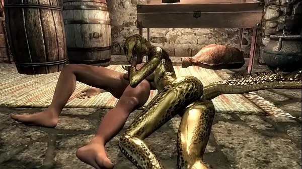 Vers Female argonian gets laid with a guard mijn Tube