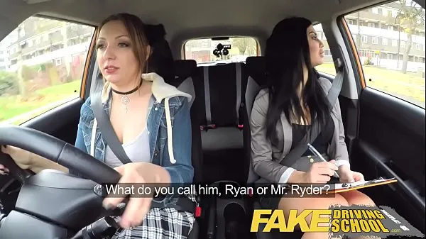 Fresh Fake Driving girl fails her test with strict busty mature examiner my Tube