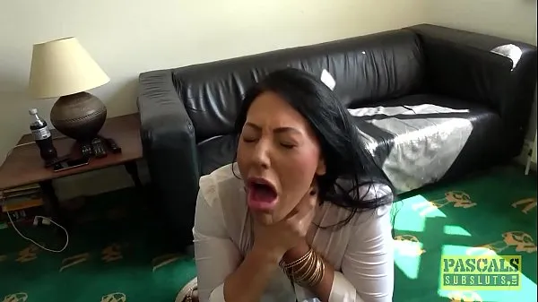 Vers Candi Kayne gets throat fucked and gets a mouth full of cum mijn Tube