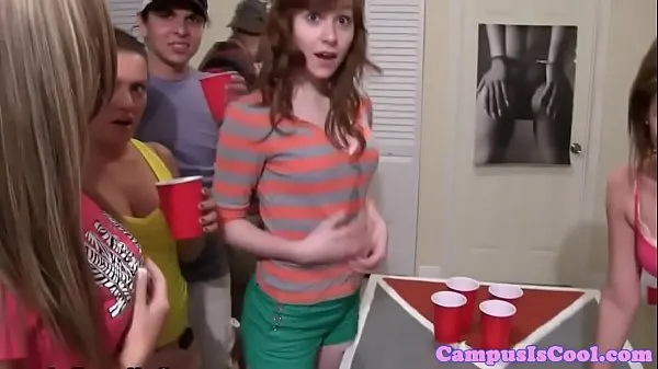 Frisk Crazy college babes drilled at dorm party min Tube