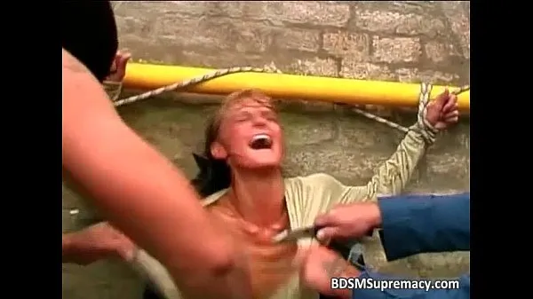 Friss Messy BDSM action with blonde slut who a csövem