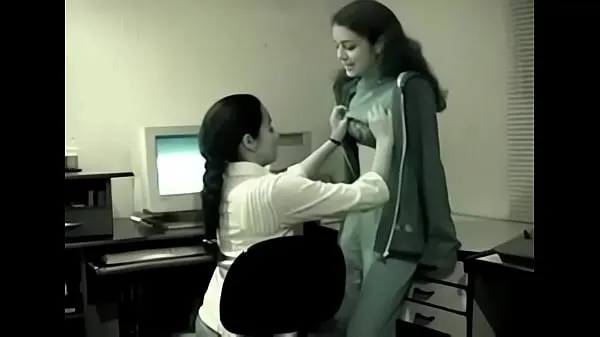 Fresh Two young Indian Lesbians have fun in the office my Tube