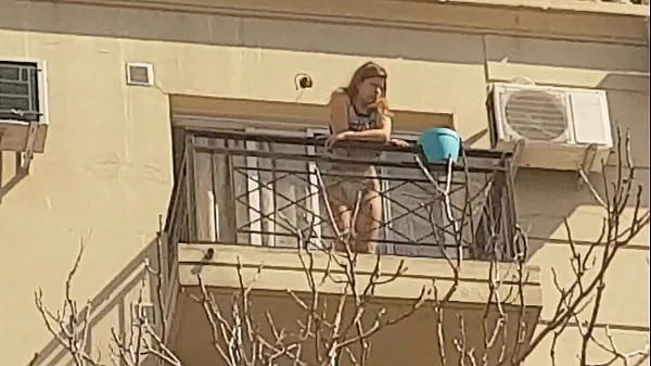 طازجة Neighbor on the balcony 2nd part أنبوبي