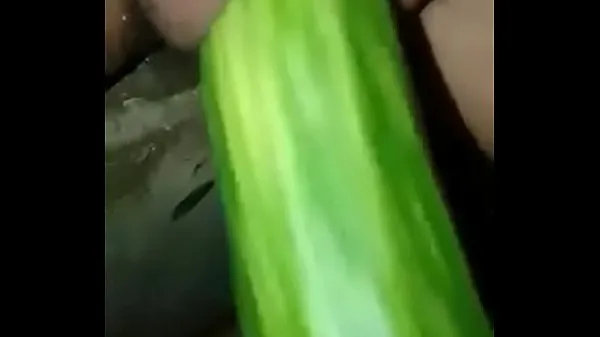 मेरी ट्यूब Masturbation with cucumber ताजा