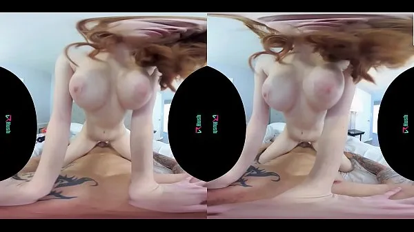 Friss VRHUSH Redhead Scarlett Snow rides a big dick in VR a csövem