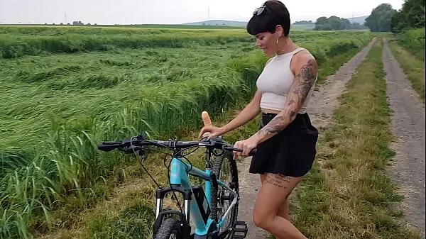 Fresh Premiere! Bicycle fucked in public horny my Tube