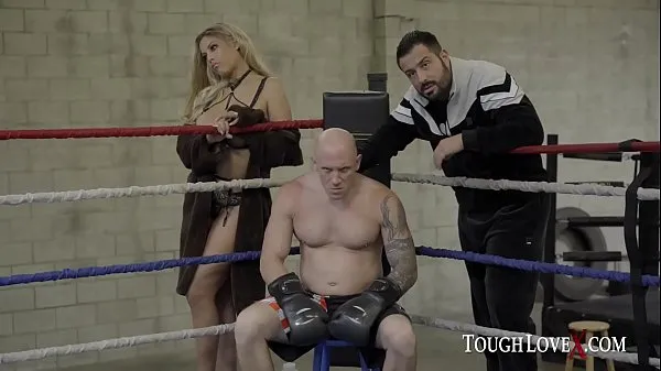Segar Priest boxing to win a hot busty blonde for a prize Tube saya