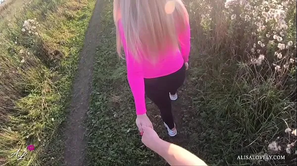 Frisk Public Outdoor Fuck Babe with Sexy Butt - Young Amateur Couple POV min Tube