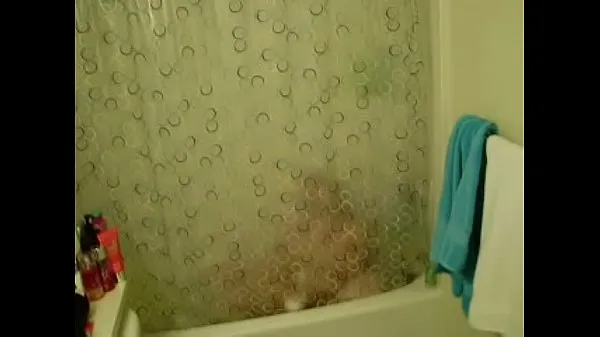 Segar Hidden cam from 2009 of wife masterbating in the shower Tiub saya