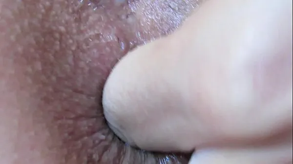 Tươi Extreme close up anal play and fingering asshole ống của tôi