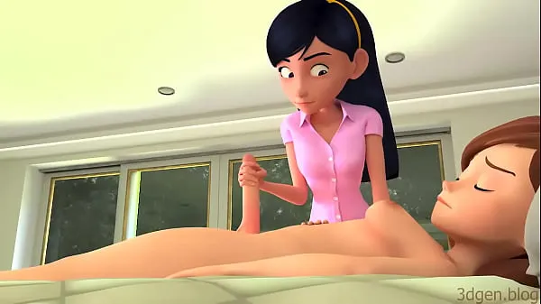 Fresh Violet gives Handjob to m. The Incredibles Porn my Tube