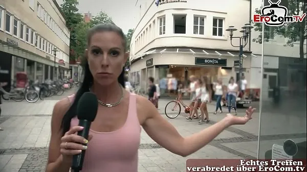 Świeże German milf pick up guy at street casting for fuck mojej tubie