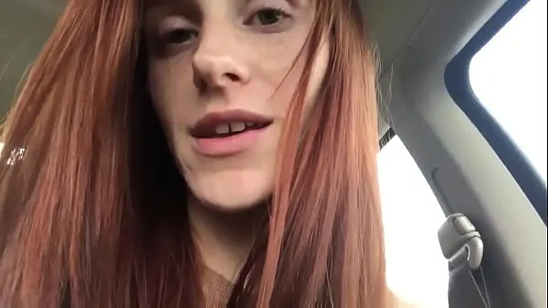 Fresh Cute Redhead shops for and uses cucumber my Tube