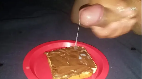 Fresh Cum Blasting my Nutella toast my Tube