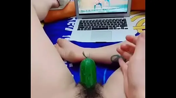 Fresh Cucumber massage with jack - view more my Tube