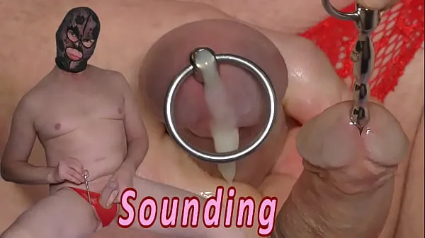 Frisk Urethral Sounding & Cumshot mit rør