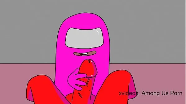 Färsk Among us porn - Pink SUCK a RED DICK min tub