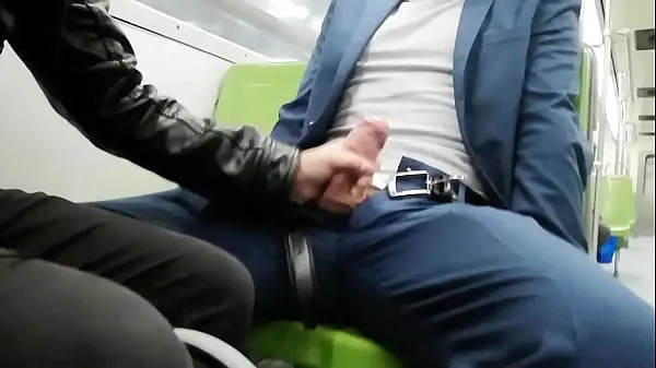 طازجة Cruising in the Metro with an embarrassed boy أنبوبي