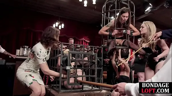 Čerstvé Bondage subs toyed and assfucked in bdsm group mé trubici