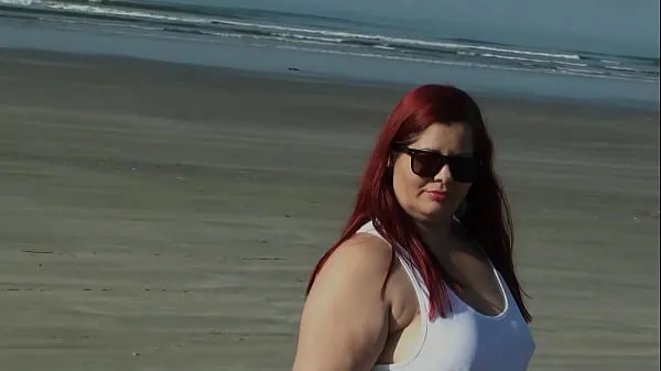 Świeże Bia Costa Showing GG Butt on the Beach on a beautiful sunny morning mojej tubie