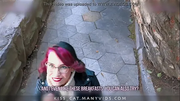 Świeże KISSCAT Love Breakfast with Sausage - Public Agent Pickup Russian Student for Outdoor Sex mojej tubie