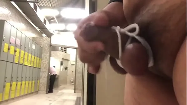 Fresh Dick flash and jerk off in a public toilet my Tube