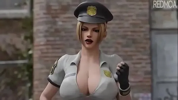 Tươi female cop want my cock 3d animation ống của tôi