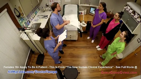 Vers CNA Interna Reina, Lenna Lux, Angelica Cruz Preform First Experience Medically Checking Patients While Instructor Nurse Lilith Rose and Doctor Tampa Look On To Assess What The New Nurses Have Learned During Their Classes mijn Tube