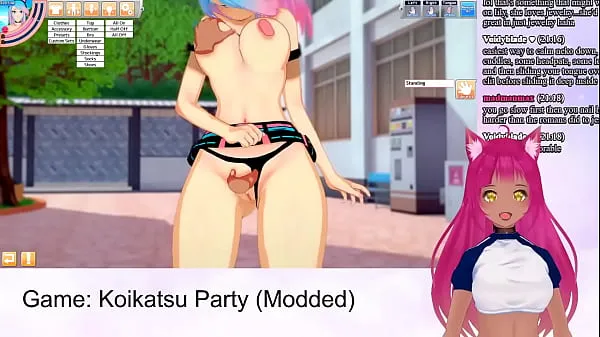 สดVTuber LewdNeko Plays Koikatsu Party Part 3หลอดของฉัน