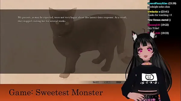 Čerstvé VTuber LewdNeko Plays Sweetest Monster Part 1 mojej trubice