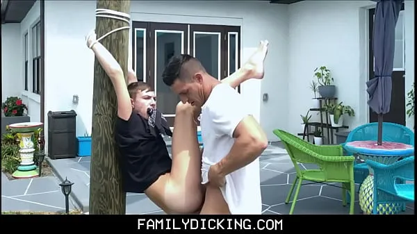 Fresh Young Blonde Boy Nephew Tied Up To Tree Fucked By Uncle Jax Thirio my Tube
