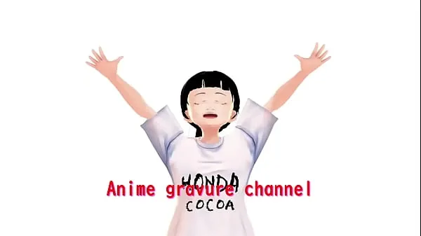 Vers Honda Cocoa Anime girl introduce herself in white bikini mijn Tube