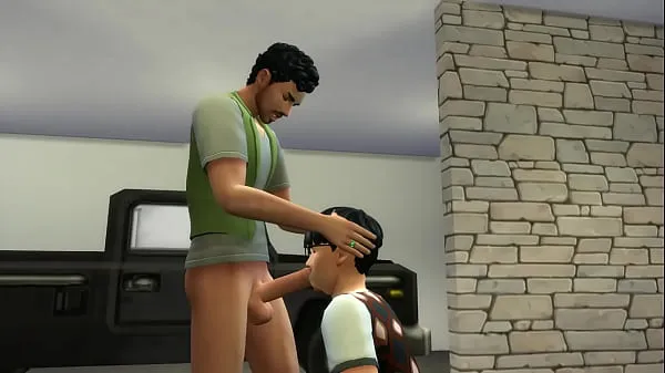 Segar Gay friends fucking in the garage | The Sims 4: WickedWhims Tiub saya