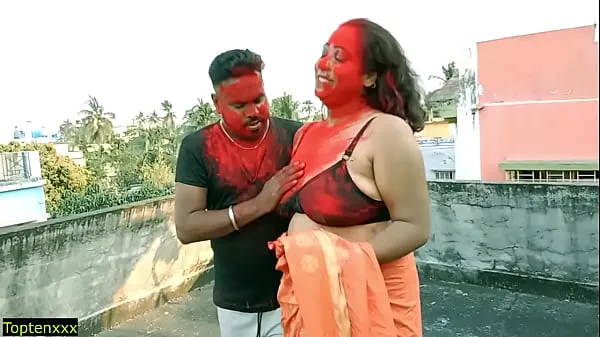 Frisk Lucky 18yrs Tamil boy hardcore sex with two Milf Bhabhi!! Best amateur threesome sex mit rør