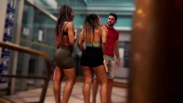 Fresh AMAZING THREESOME With Two BIG ASS (Brazilian Gold Diggers my Tube