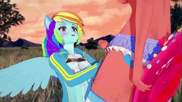 Färsk My Little Pony - Rainbow Dash gets creampied by Pinkie Pie min tub