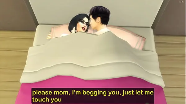 Frisk Japanese Step-mom and virgin step-son share the same bed at the hotel room on a business trip mit rør