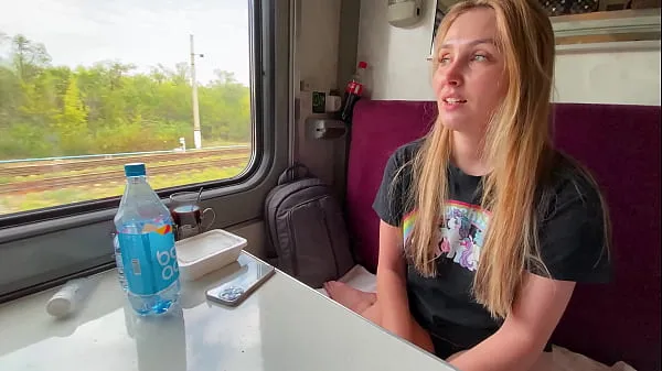 Färsk Married stepmother Alina Rai had sex on the train with a stranger min tub
