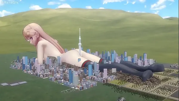 Tuore MMD] Playing With The City (Giantess, Sfx, Size fetish content tuubiani