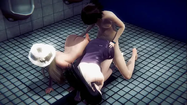 新鲜Hentai Uncensored - Blonde girl sex in a public toilet - Japanese Asian Manga Anime Film Game Porn我的管子