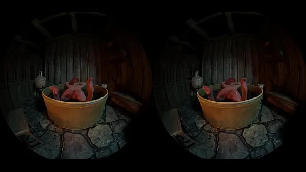 Frisk The Awakening bath time VR hentai mit rør