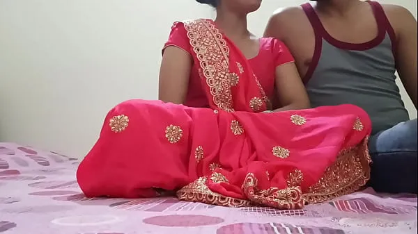 Friss Indian Desi newly married hot bhabhi was fucking on dogy style position with devar in clear Hindi audio a csövem