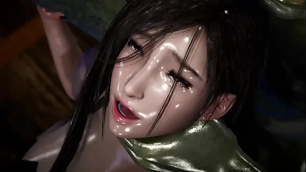 Fresco Tifa gets her tight pussy stretched by a massive Orc Cock mi tubo