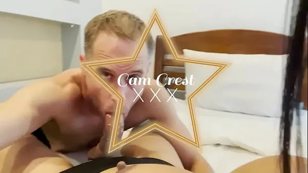 Segar Big dick trans model fucks Cam Crest in his Throat and Ass Tube saya