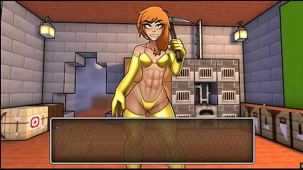 Segar HornyCraft [Minecraft Parody Hentai game PornPlay ] Ep.1 a sexy gold bikini armor for Alex Tube saya