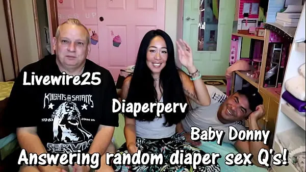 สดAnswering random Sex questions with diaper fetishหลอดของฉัน