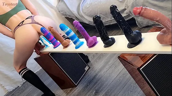 Fresh Choosing the Best of the Best! Doing a New Challenge Different Dildos Test (with Bright Orgasm at the end Of course my Tube