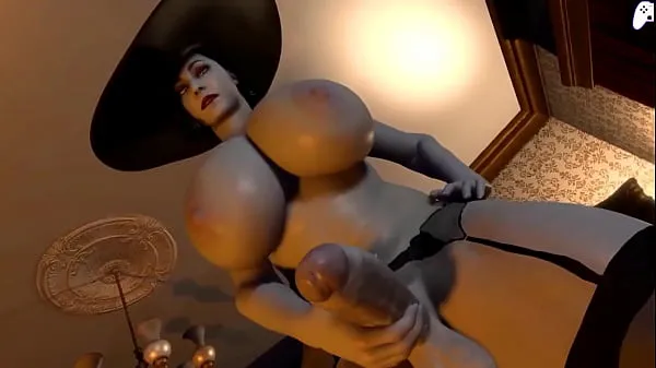 मेरी ट्यूब 4K) Lady Dimitrescu futa gets her big cock sucked by horny futanari girl and cum inside her|3D Hentai P2 ताजा