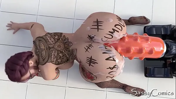 Friss Extreme Monster Dildo Anal Fuck Machine Asshole Stretching - 3D Animation a csövem